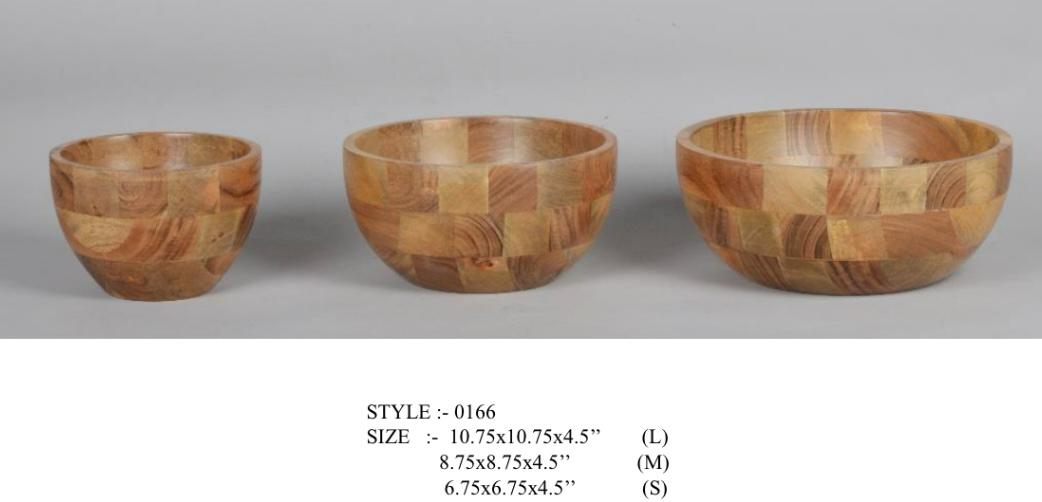 Cutlery wooden bowl and spoon set